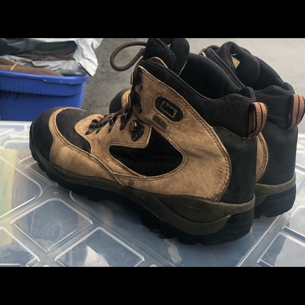 Rei Monarch Gtx Men’s Tan Black Hiking Boots Gore Tex… Gem